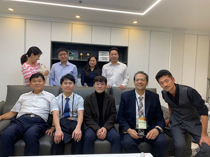 ご自宅では美味しいコーヒーと紅茶を嗜みながら新鮮なフルーツをいただき、韓国、中国、エジプト、日本の国際交流は非常に有意義でした