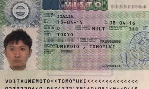 写真３：取得できたVISA