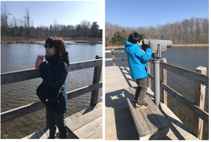 まだまだ、冷え込む日の多いクリーブランドですが、自然公園で散策すると気分が晴れます。